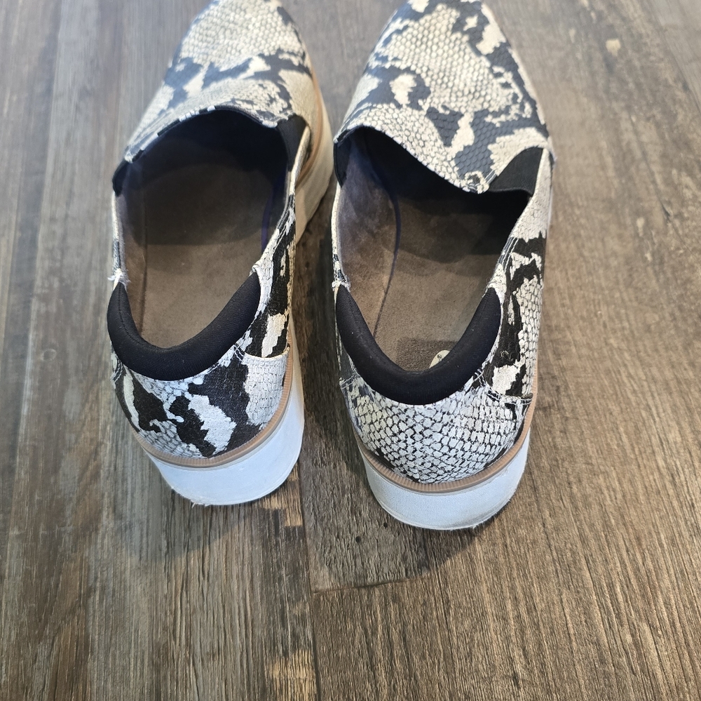 Dr Scholls Lexi Snakeskin Print Wedge Orthopedic Loafer Shoes Womens 10M - Picture 12 of 16